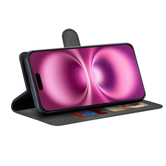 Funda para Apple iPhone 16 Plus, Techsuit, Diary Book, Negra