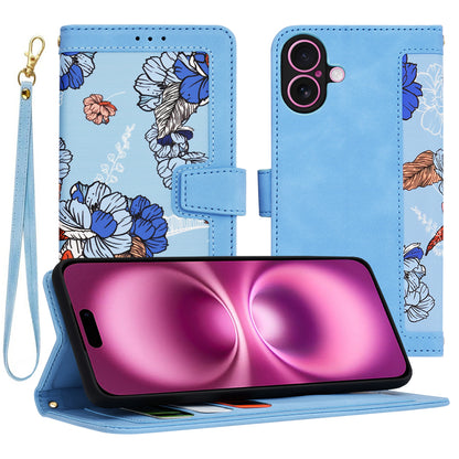 Funda para Apple iPhone 16 Plus, Techsuit, FlipCraft, Azul