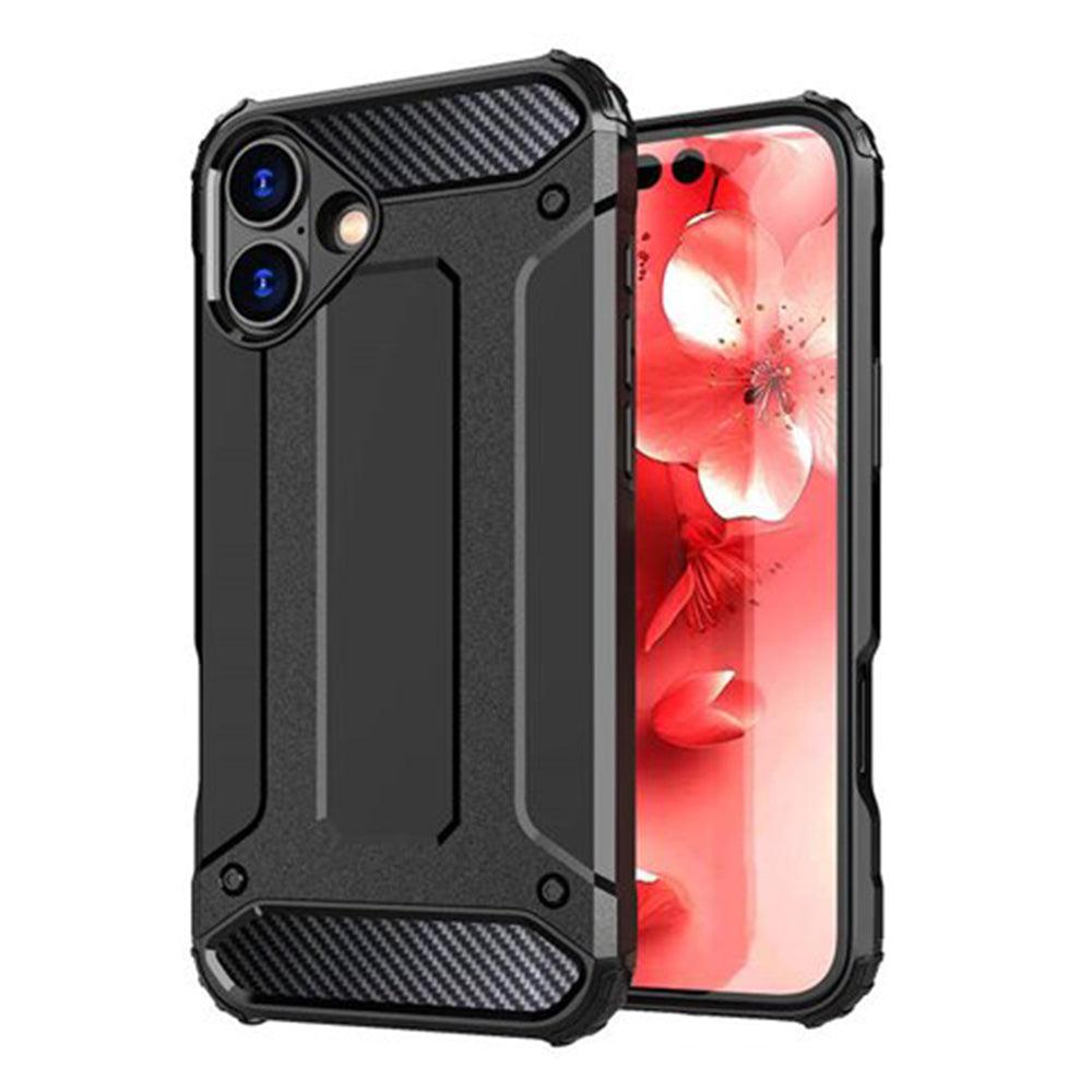 Funda para Apple iPhone 16 Plus, Techsuit, Hybrid Armor, Negra