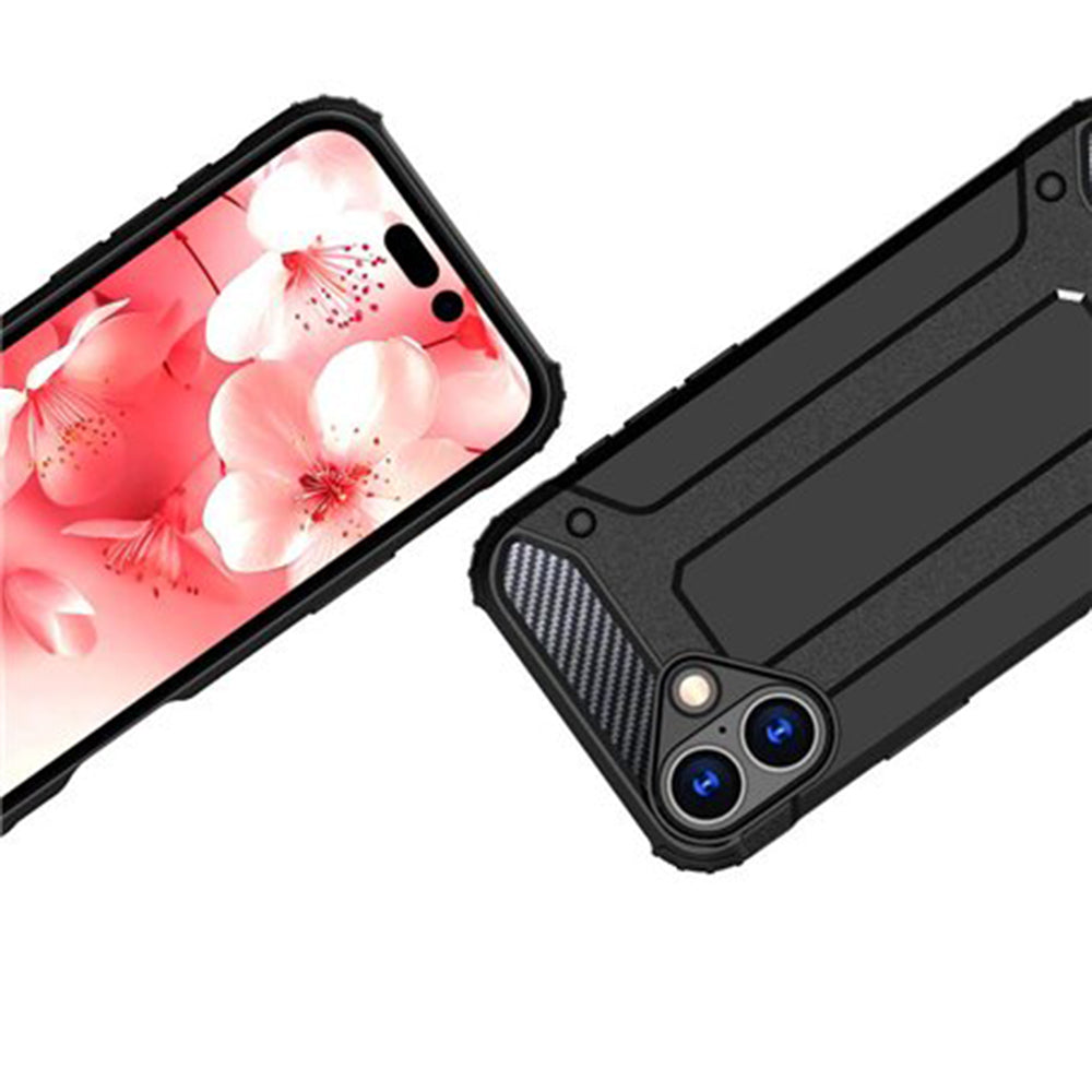 Funda para Apple iPhone 16 Plus, Techsuit, Hybrid Armor, Negra