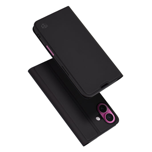 Funda para Apple iPhone 16 Plus, Techsuit, Magskin Book, Negra