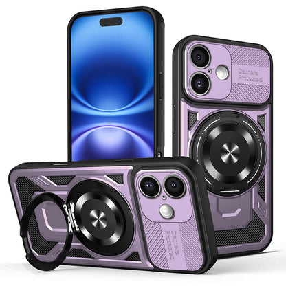Funda para Apple iPhone 16 Plus, Techsuit, RuggedCam, Morado