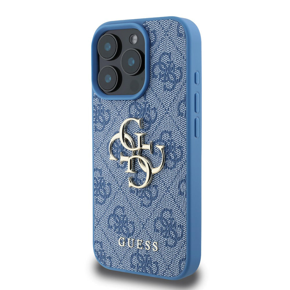 Funda para Apple iPhone 16 Pro, Guess, 4G Big Logo, Azul.