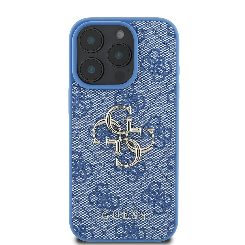 Funda para Apple iPhone 16 Pro, Guess, 4G Big Logo, Azul.