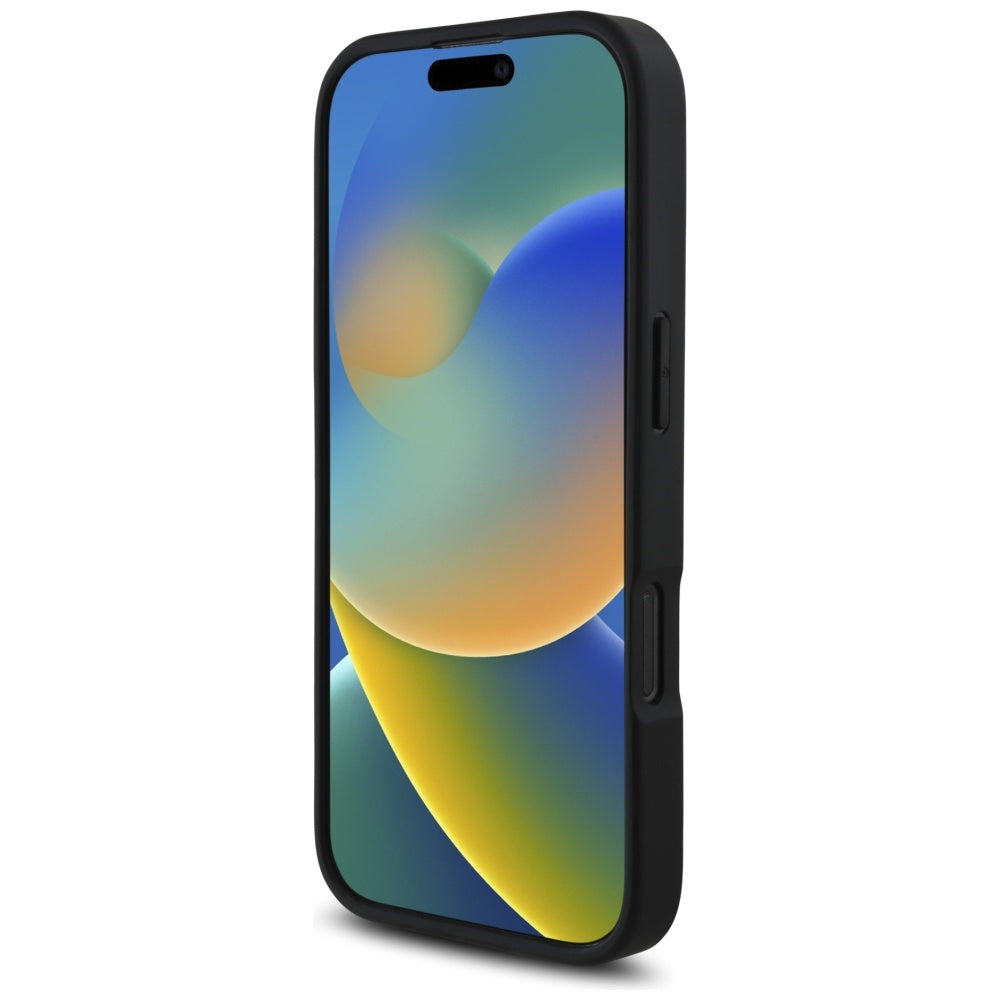 Funda para Apple iPhone 16 Pro, Karl Lagerfeld, Grained Cardslots, Negra