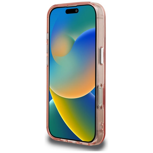 Funda para Apple iPhone 16 Pro, Karl Lagerfeld, IML Aquarelle Logo Choupette, Rosa