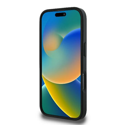 Funda para Apple iPhone 16 Pro, Karl Lagerfeld, Monograma Karl & Cabezas de Choupette, Negra