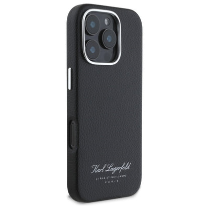 Funda para Apple iPhone 16 Pro, Karl Lagerfeld, RSG, Negra