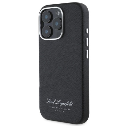 Funda para Apple iPhone 16 Pro, Karl Lagerfeld, RSG, Negra