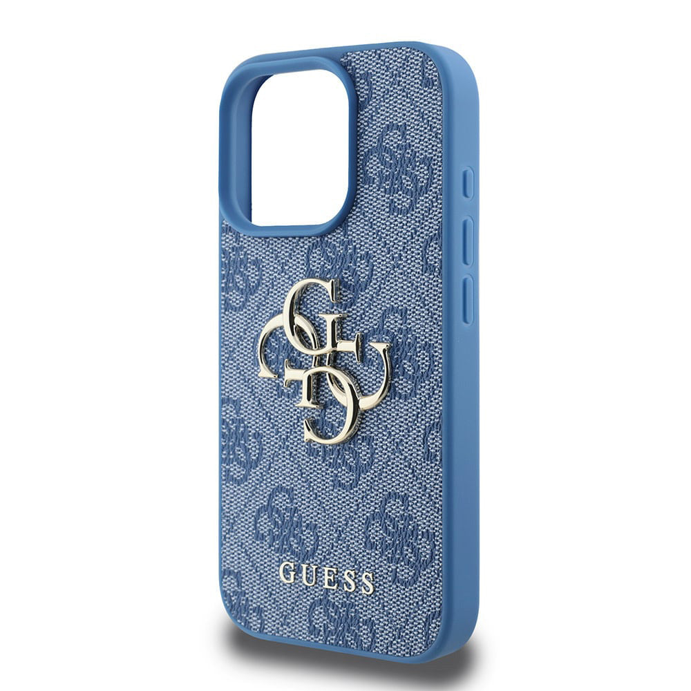 Funda para Apple iPhone 16 Pro Max, Guess, 4G Big Logo, Azul.