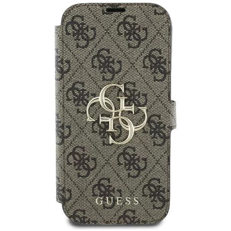 Funda para Apple iPhone 16 Pro Max, Guess, 4G Book, Marrón