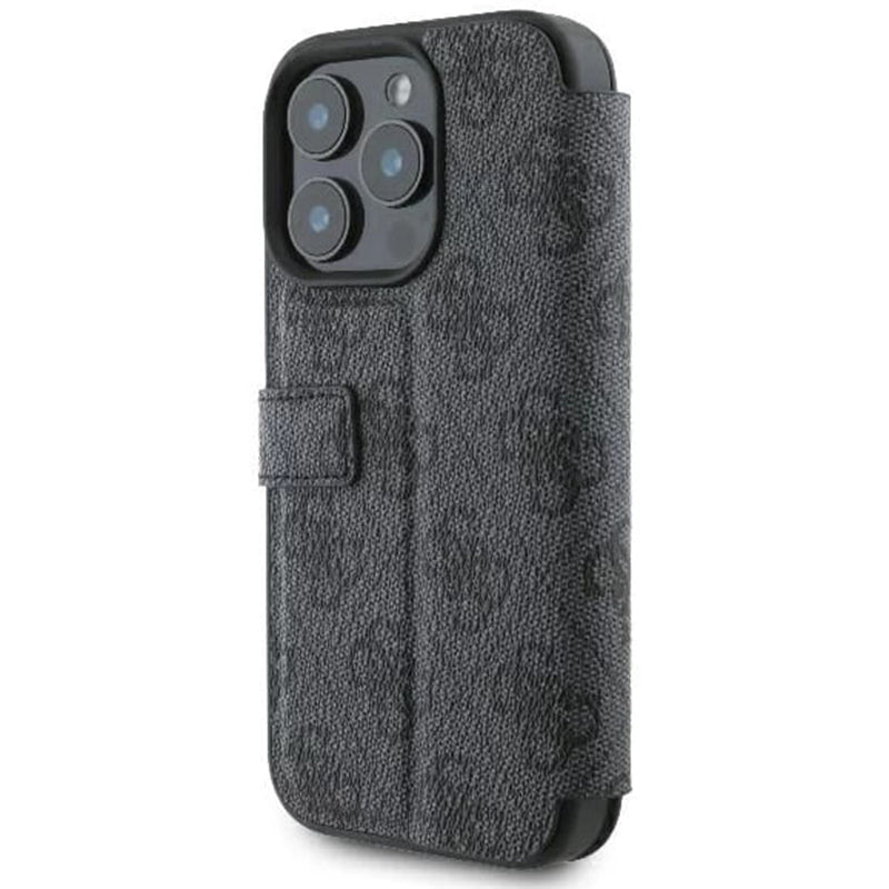 Funda para Apple iPhone 16 Pro Max, Guess, 4G Book, Negra