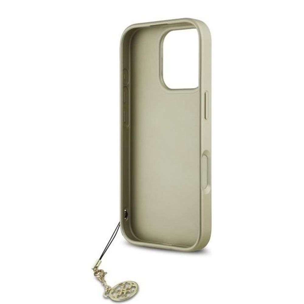 Funda para Apple iPhone 16 Pro Max, Guess, 4G Charm, Negra