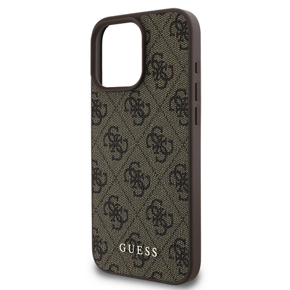 Funda para Apple iPhone 16 Pro Max, Guess, 4G Classic, Marrón