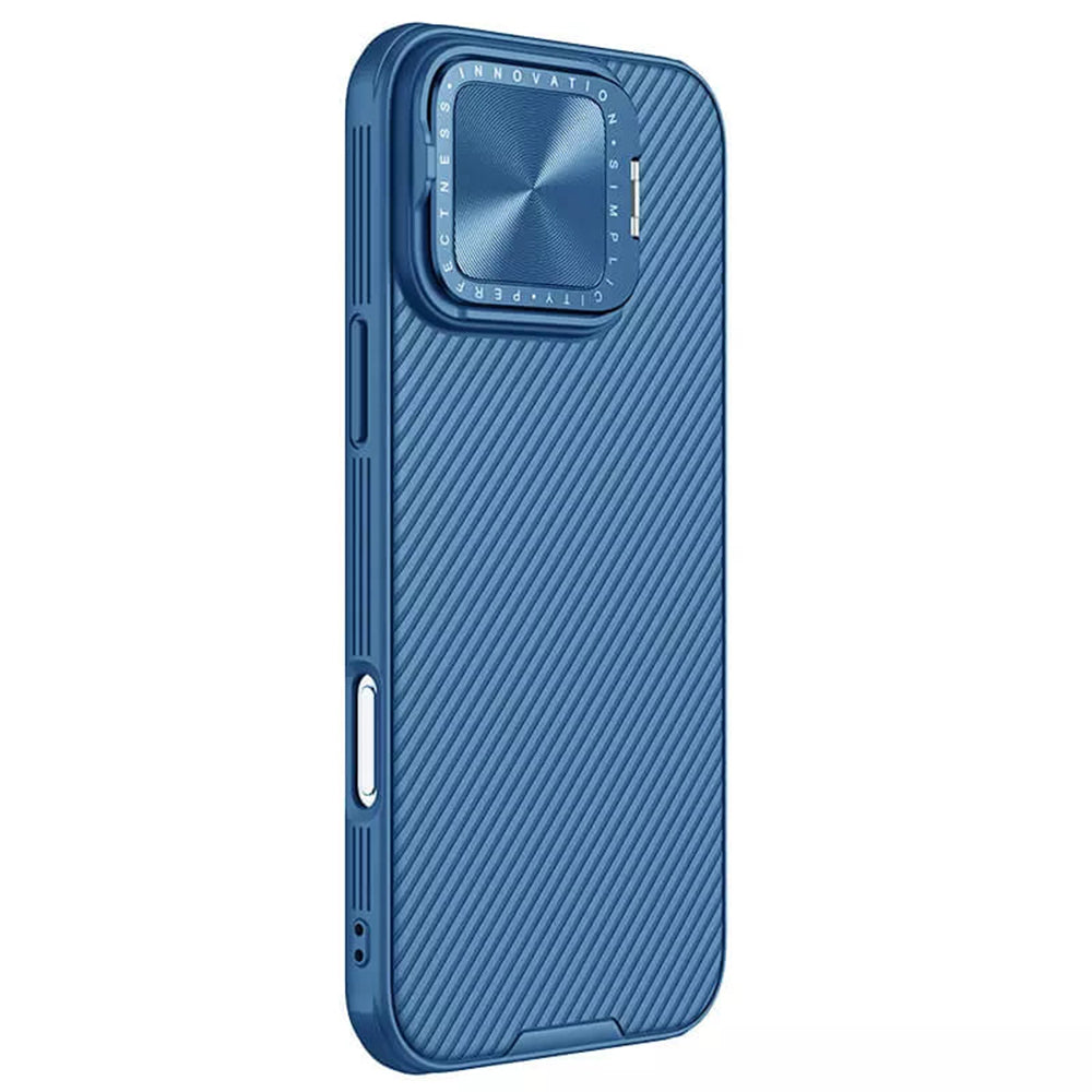Funda para Apple iPhone 16 Pro Max, Nillkin, CamShield Prop, Azul