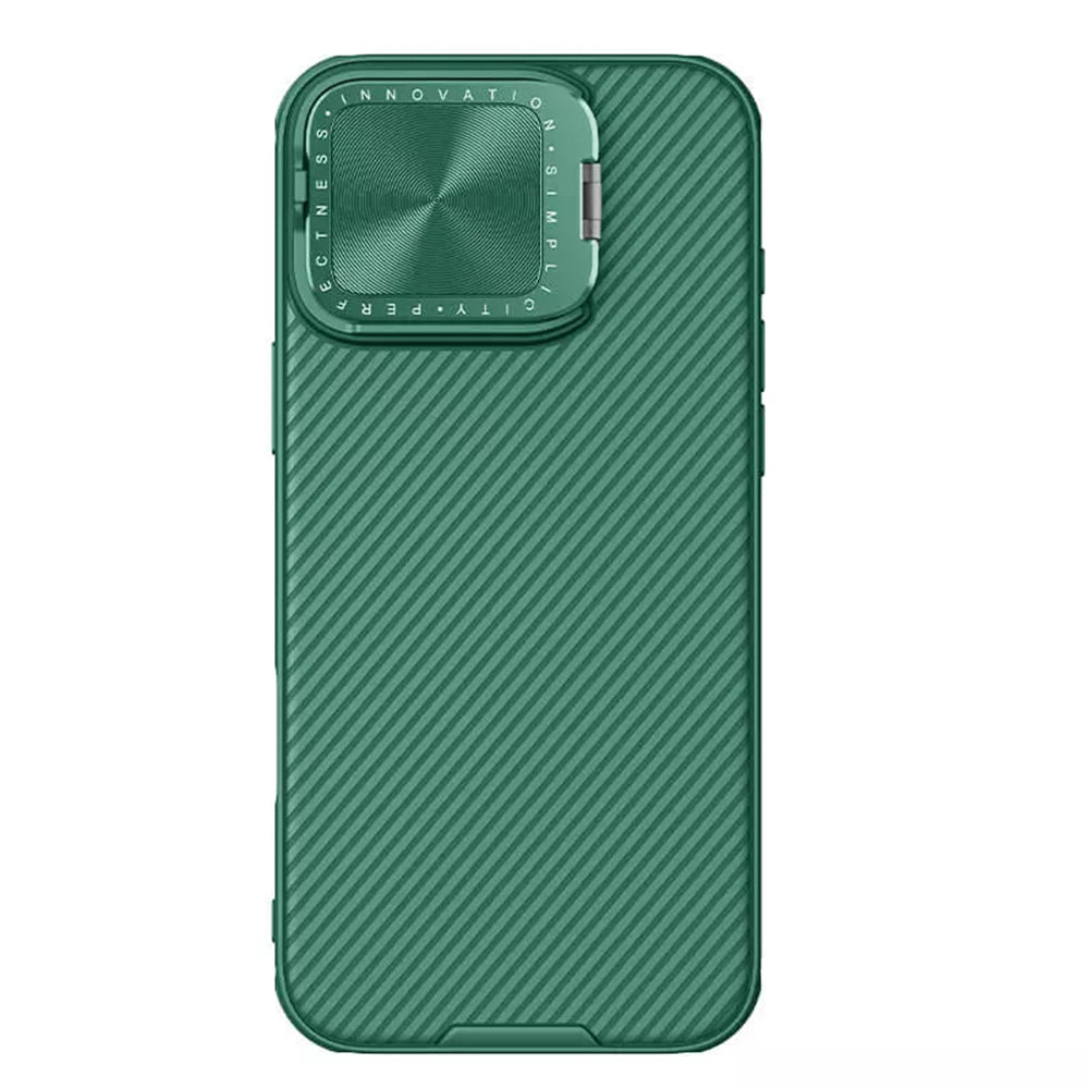 Funda para Apple iPhone 16 Pro Max, Nillkin, CamShield Prop, Verde