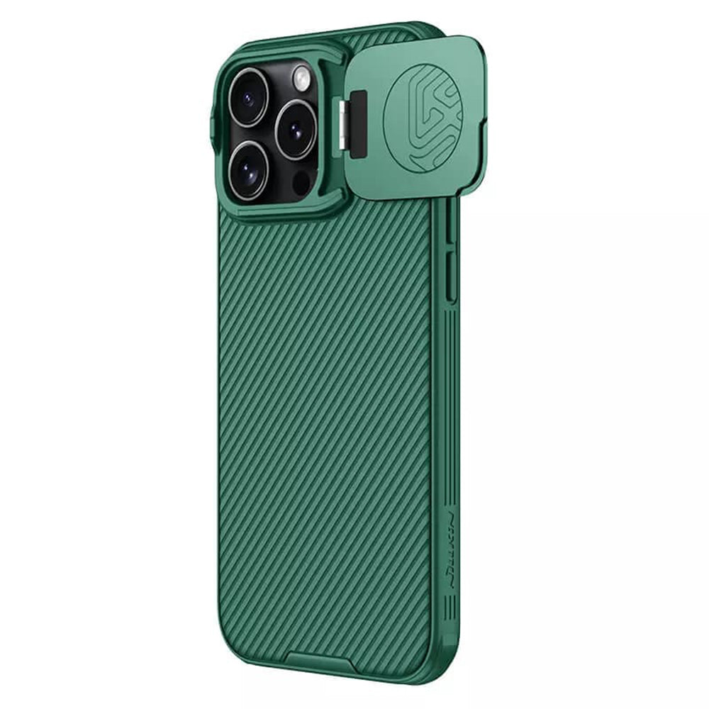 Funda para Apple iPhone 16 Pro Max, Nillkin, CamShield Prop, Verde