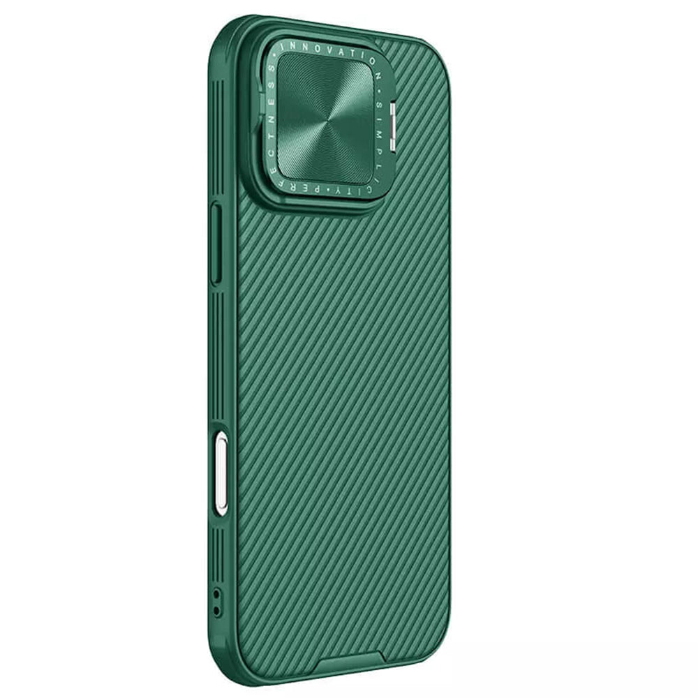 Funda para Apple iPhone 16 Pro Max, Nillkin, CamShield Prop, Verde