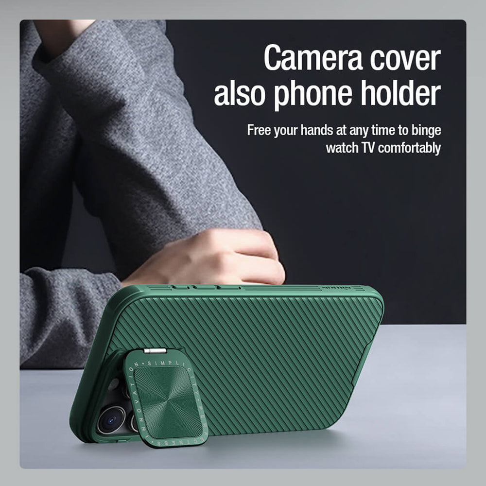 Funda para Apple iPhone 16 Pro Max, Nillkin, CamShield Prop, Verde