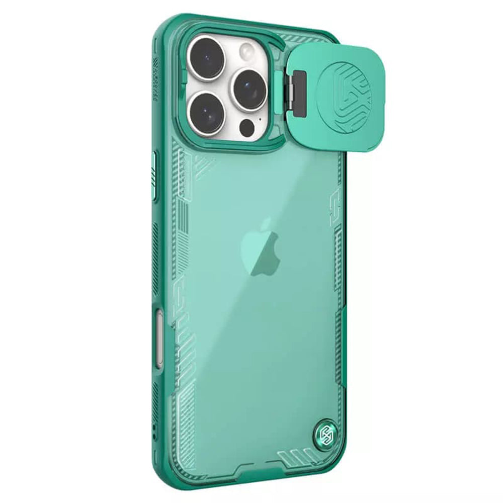 Funda para Apple iPhone 16 Pro Max, Nillkin, Iceblade Prop (sin recorte para cámara), Verde
