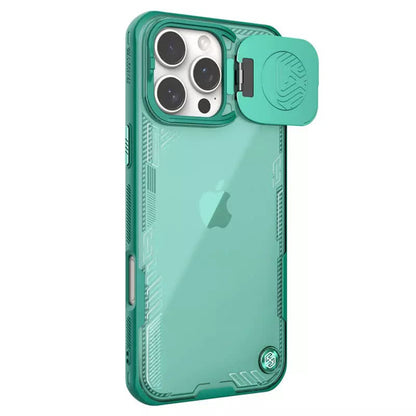 Funda para Apple iPhone 16 Pro Max, Nillkin, Iceblade Prop (sin recorte para cámara), Verde