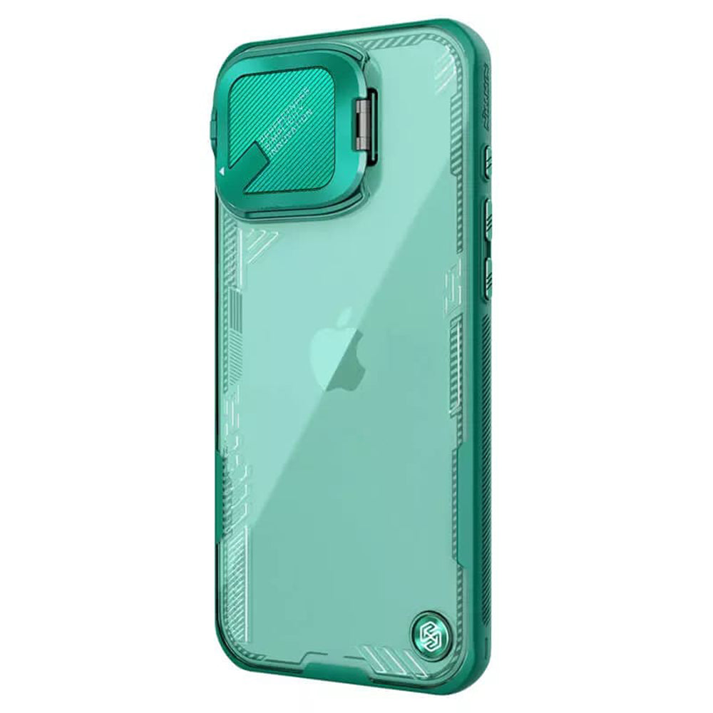 Funda para Apple iPhone 16 Pro Max, Nillkin, Iceblade Prop (sin recorte para cámara), Verde