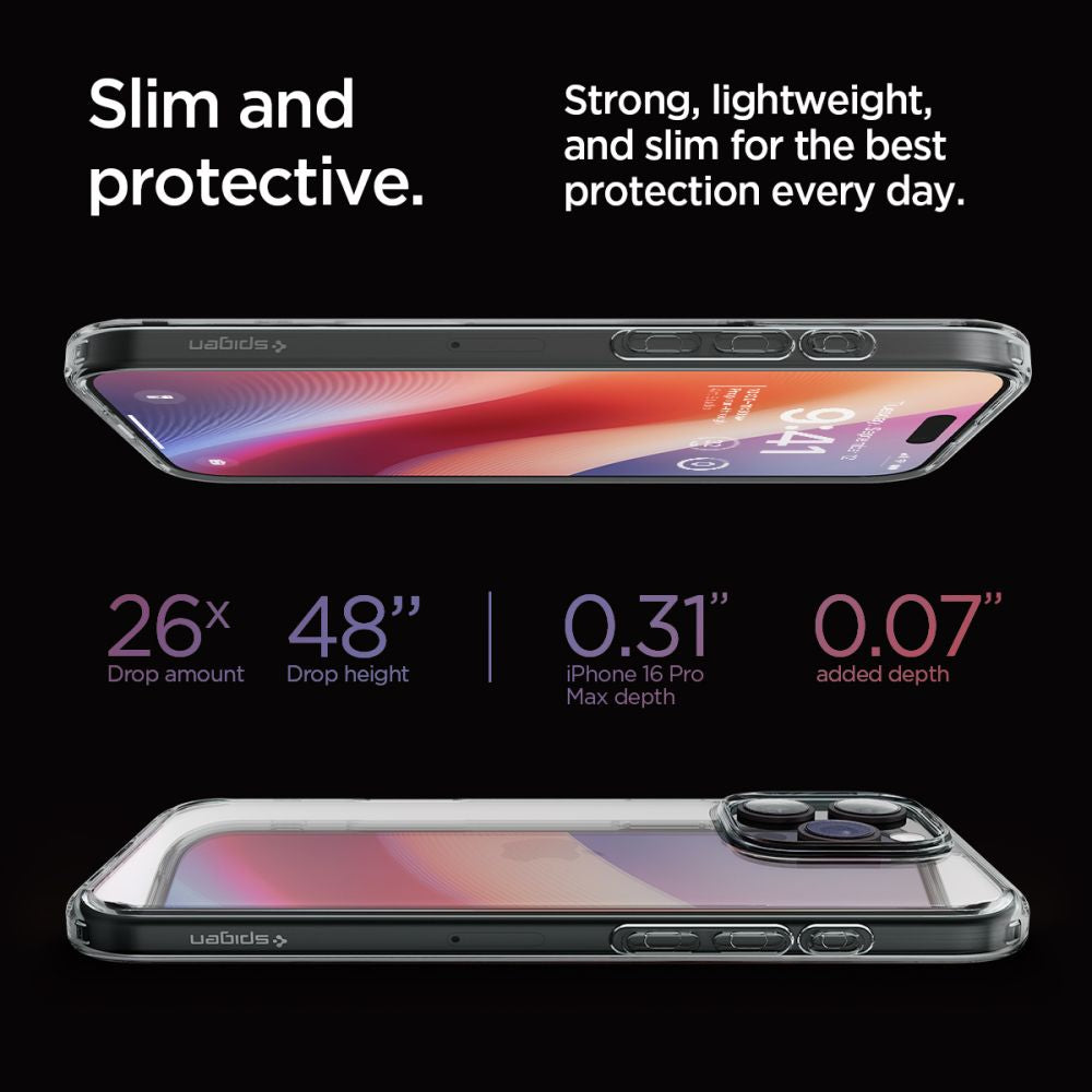 Funda para Apple iPhone 16 Pro Max, Spigen, Ultra Hybrid, Ahumado ACS07994