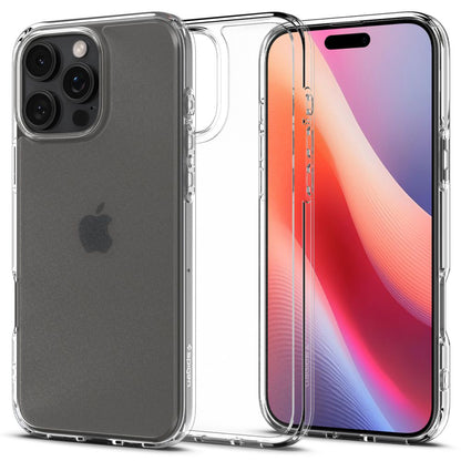 Funda para Apple iPhone 16 Pro Max, Spigen, Ultra Hybrid, Transparente Satinada ACS07993