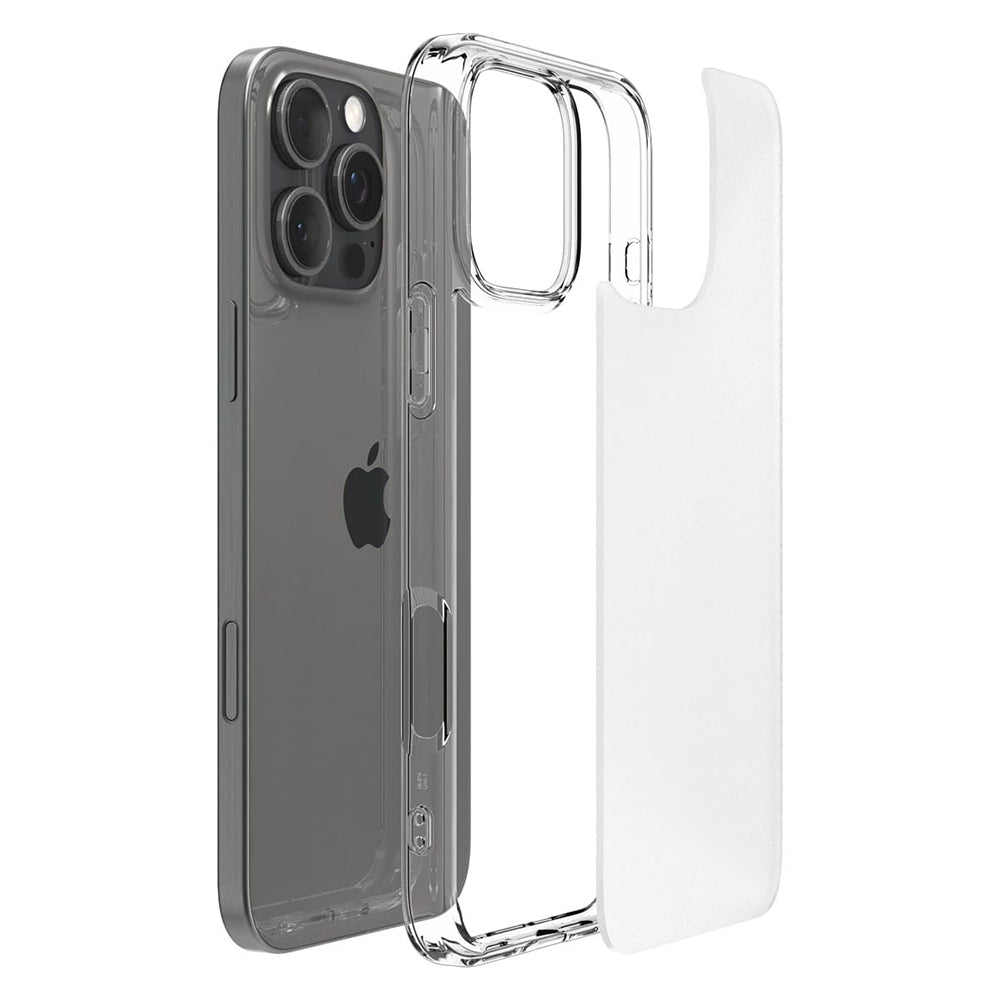 Funda para Apple iPhone 16 Pro Max, Spigen, Ultra Hybrid, Transparente Satinada ACS07993