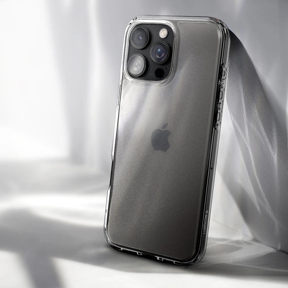 Funda para Apple iPhone 16 Pro Max, Spigen, Ultra Hybrid, Transparente Satinada ACS07993