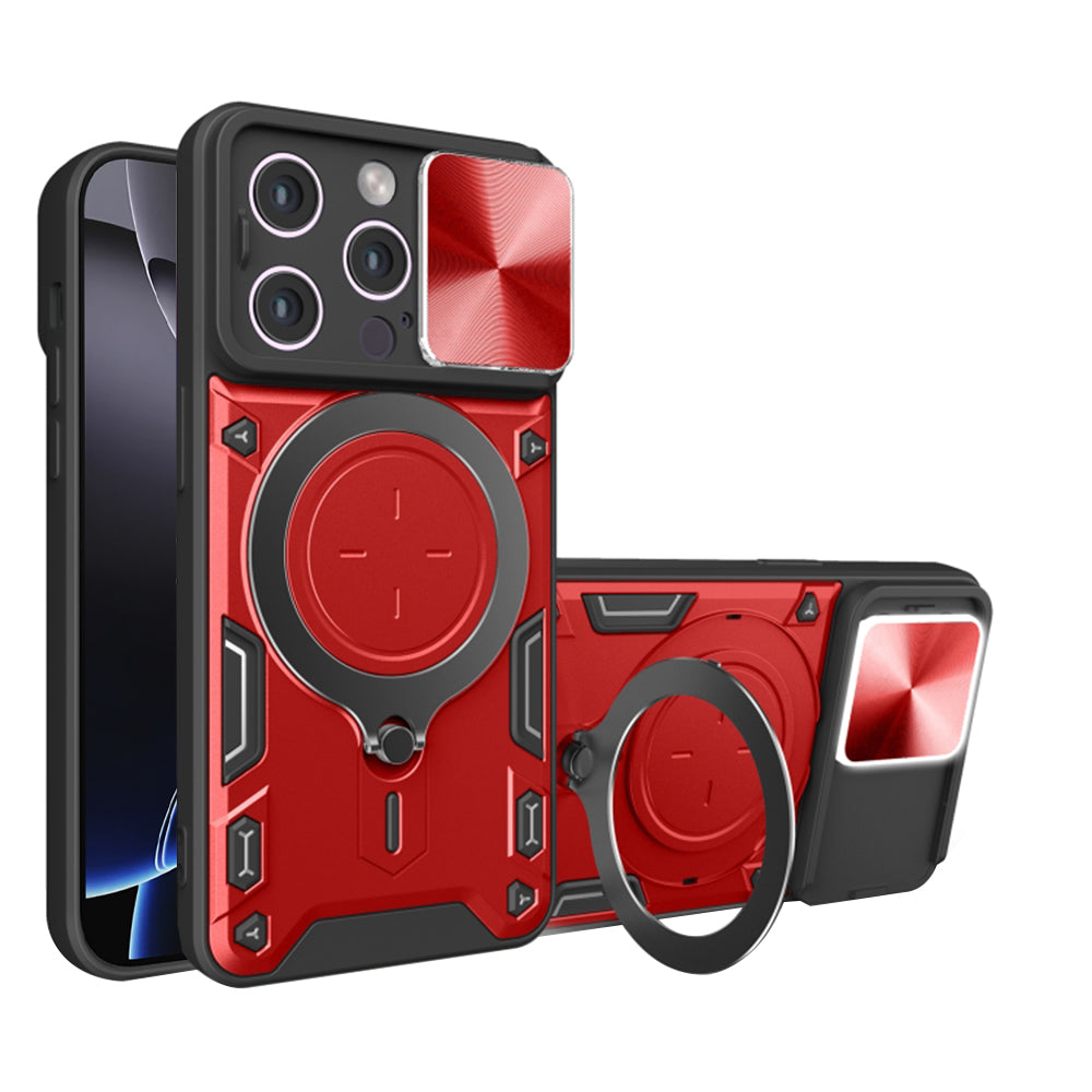 Funda para Apple iPhone 16 Pro Max, Techsuit, CamGuard Pro, Roja