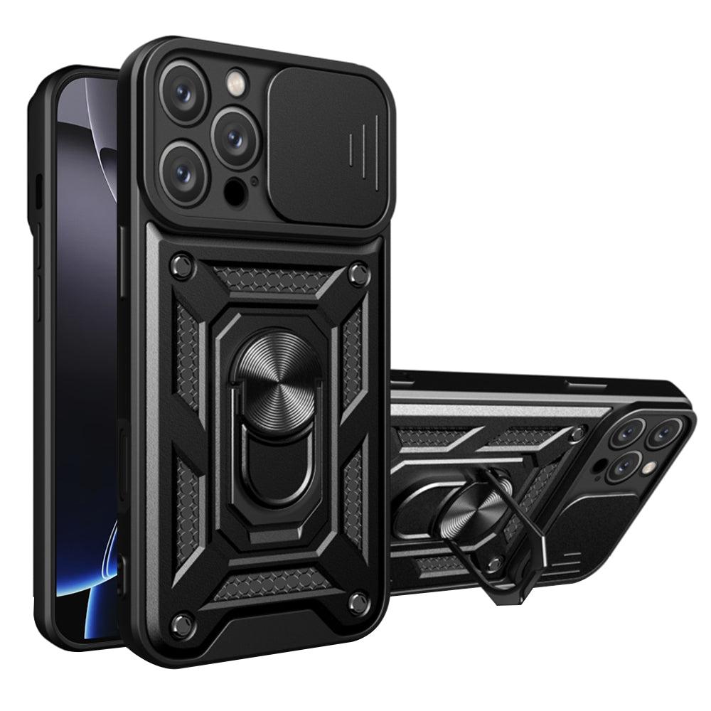 Funda para Apple iPhone 16 Pro Max, Techsuit, CamShield, Negra