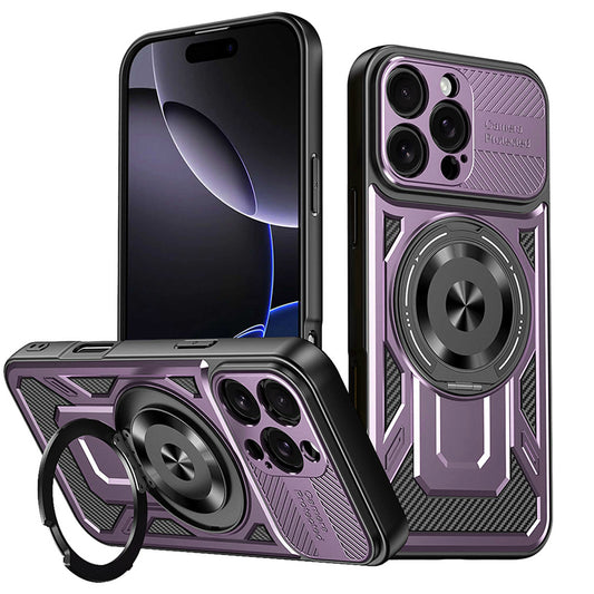 Funda para Apple iPhone 16 Pro Max, Techsuit, RuggedCam, Morado