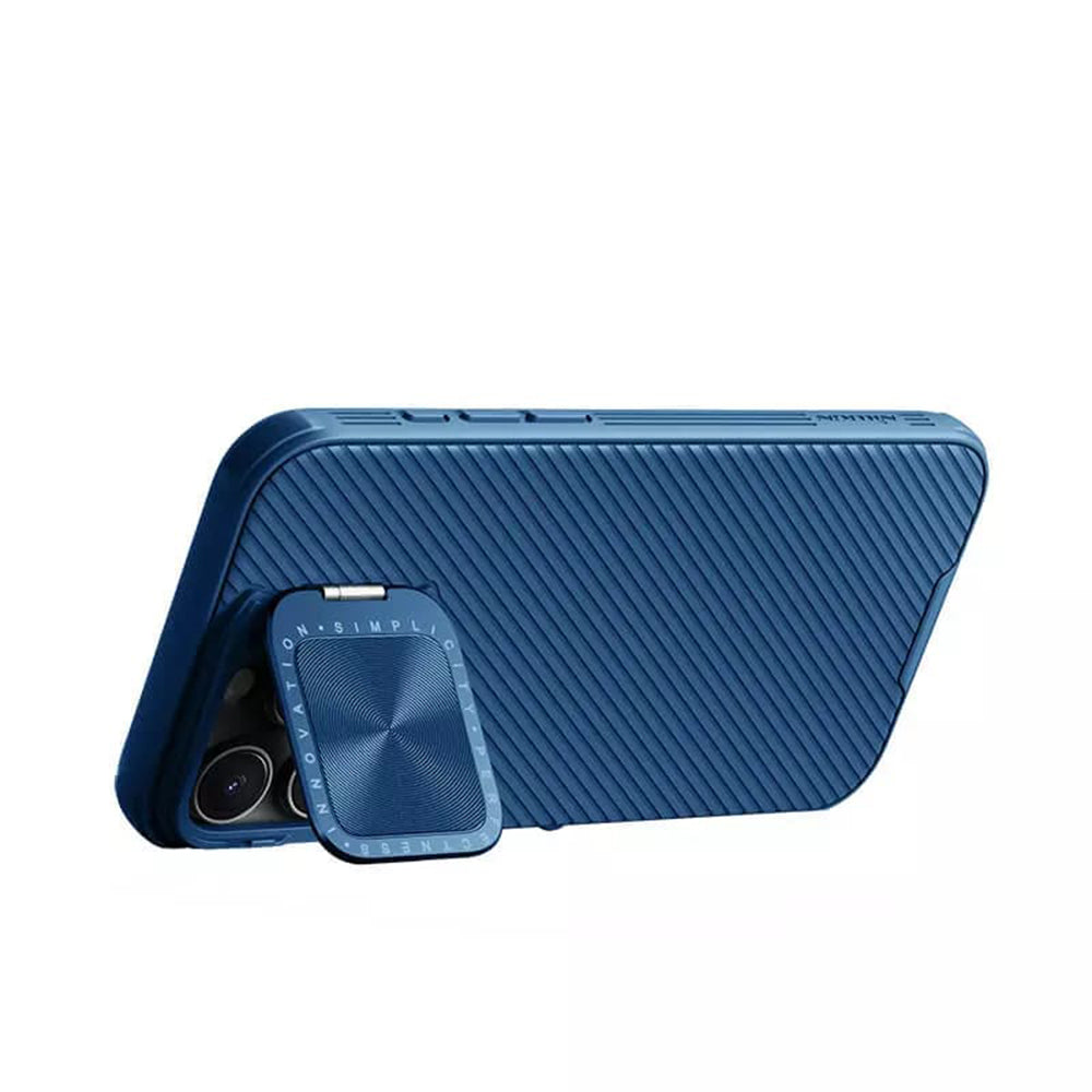 Funda para Apple iPhone 16 Pro, Nillkin, CamShield Prop, Azul