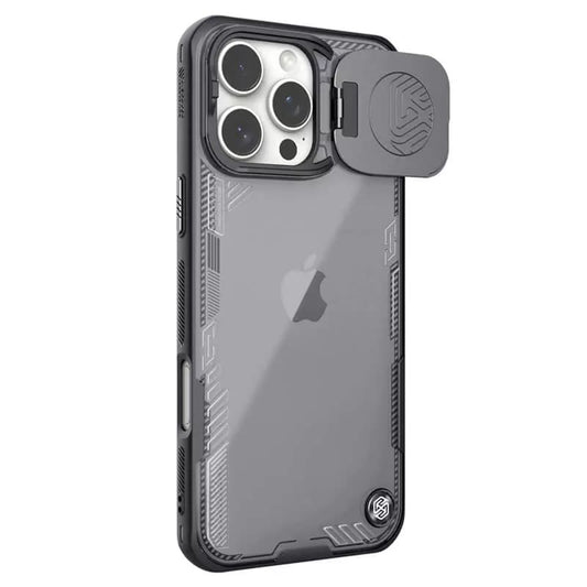 Funda para Apple iPhone 16 Pro, Nillkin, Iceblade Prop (sin recorte para cámara), Negra