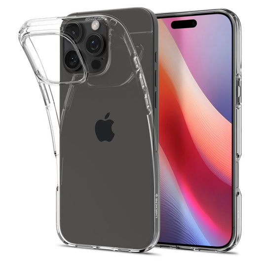 Funda para Apple iPhone 16 Pro, Spigen, Liquid Crystal, Transparente ACS08112
