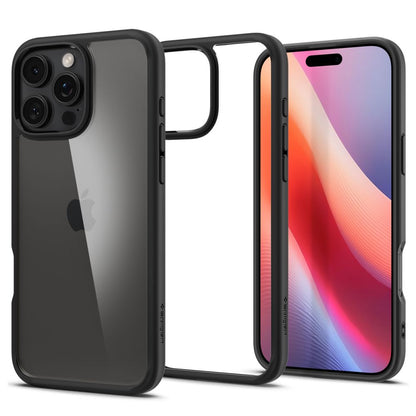 Funda para Apple iPhone 16 Pro, Spigen, Ultra Hybrid, Negra Mate