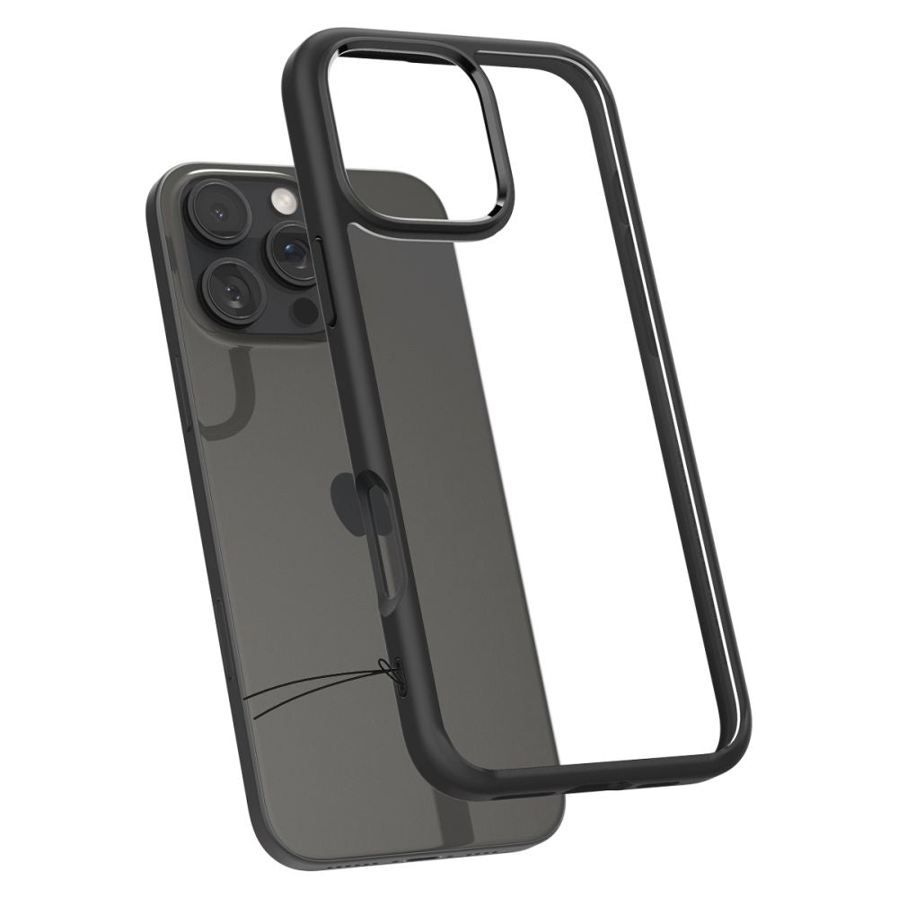 Funda para Apple iPhone 16 Pro, Spigen, Ultra Hybrid, Negra Mate