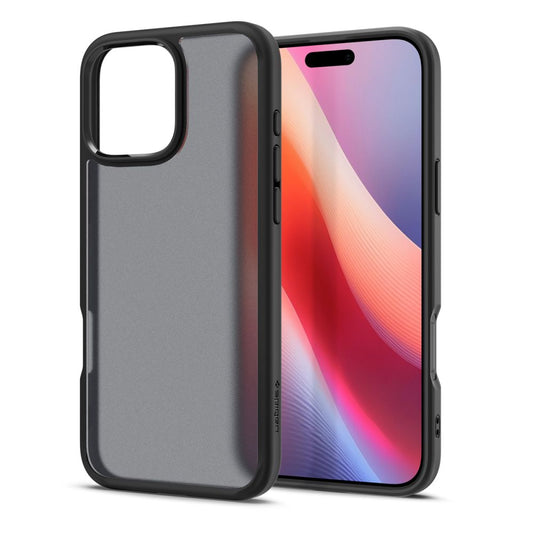 Funda para Apple iPhone 16 Pro, Spigen, Ultra Hybrid, Negra Satinada ACS08124