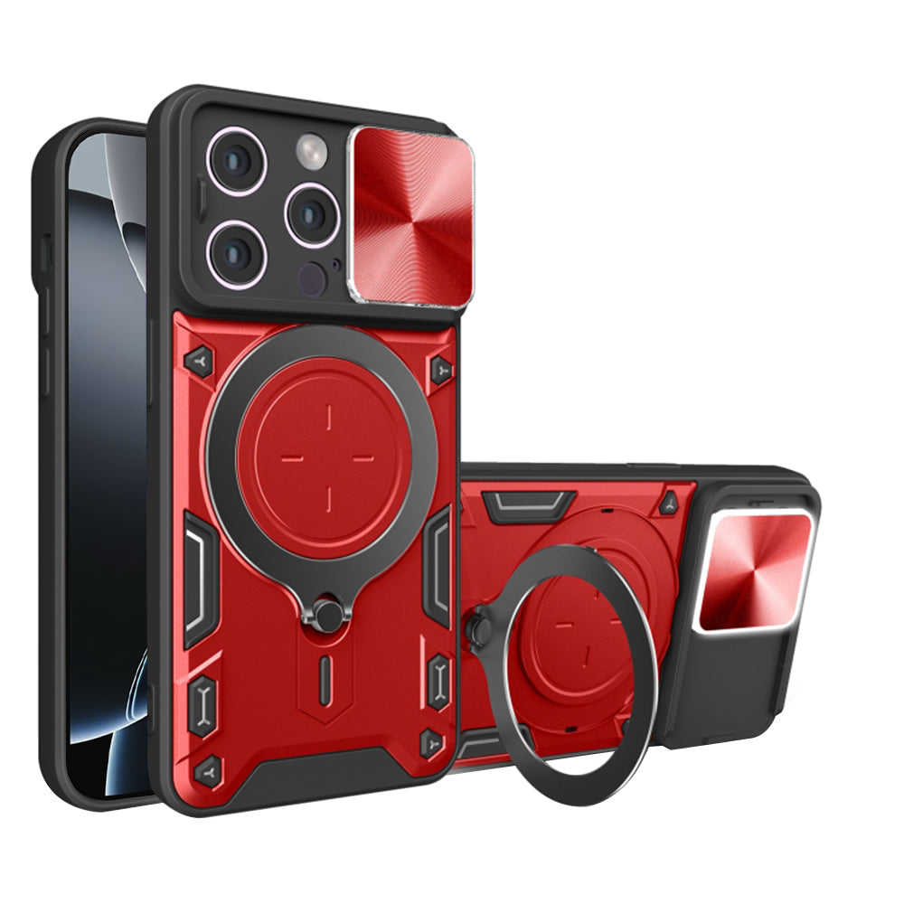 Funda para Apple iPhone 16 Pro, Techsuit, CamGuard Pro, Roja