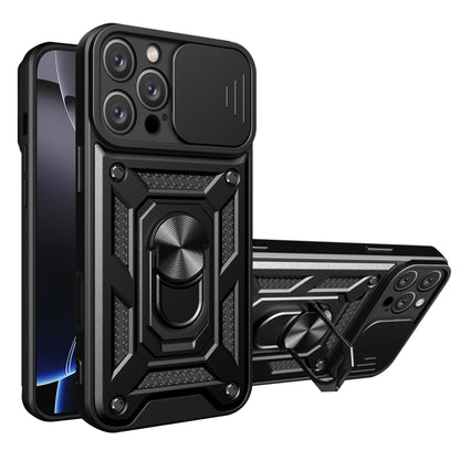 Funda para Apple iPhone 16 Pro, Techsuit, CamShield, Negra