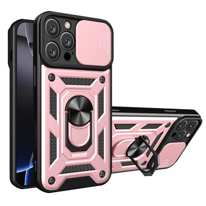 Funda para Apple iPhone 16 Pro, Techsuit, CamShield, Rosa