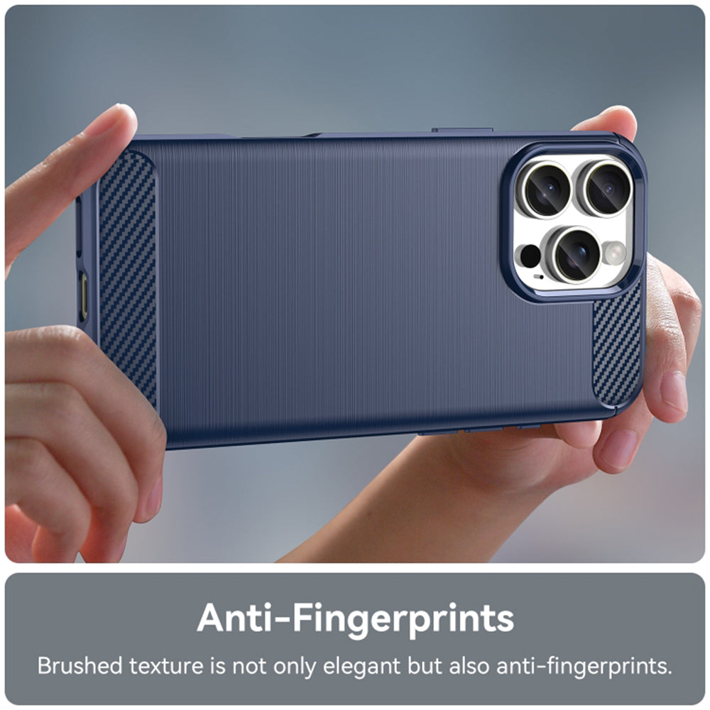 Funda para Apple iPhone 16 Pro, Techsuit, Carbono, Azul