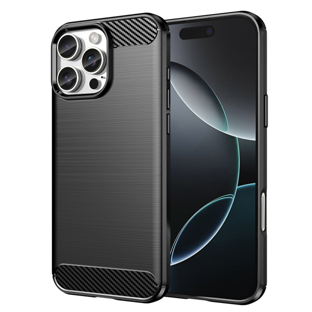 Case for Apple iPhone 16 Pro, Techsuit, Carbon, Black