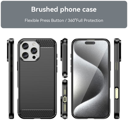 Case for Apple iPhone 16 Pro, Techsuit, Carbon, Black
