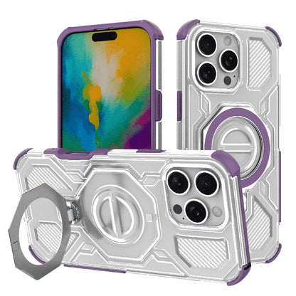 Funda para Apple iPhone 16 Pro, Techsuit, Carbon Shield Pro, Morado
