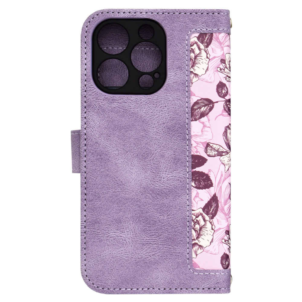 Funda para Apple iPhone 16 Pro, Techsuit, FlipCraft, Morado