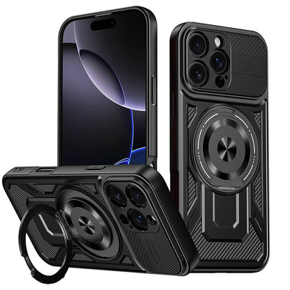 Funda para Apple iPhone 16 Pro, Techsuit, RuggedCam, Negra