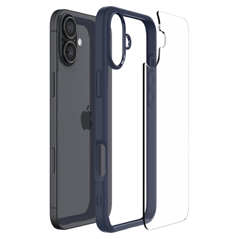 Funda para Apple iPhone 16, Spigen, Ultra Hybrid, Azul Marino