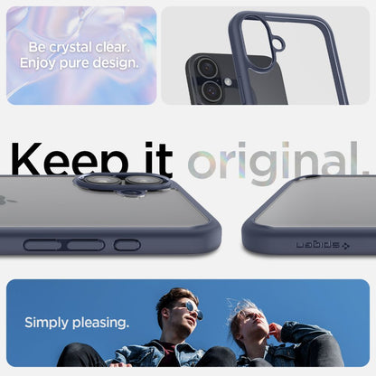 Funda para Apple iPhone 16, Spigen, Ultra Hybrid, Azul Marino